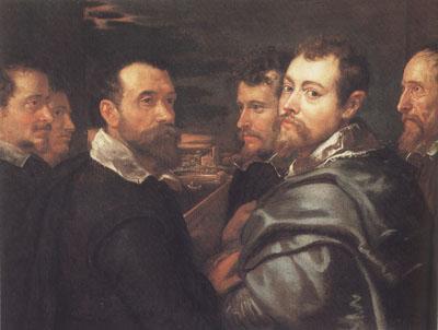 Peter Paul Rubens Peter Paul and Pbilip Rubeens with their Friends or Mantuan Friendsship Portrait (mk01) Sweden oil painting art